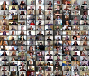 Screenshot of the group Zoom screen with the 2022 Leadership Development Training attendees