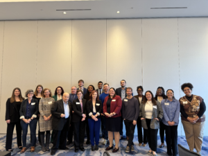 Photo of Housing Justice Program Fellows with members of Keeping People Housed
