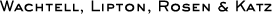 Wachtell, Lipton, Rosen & Katz Logo
