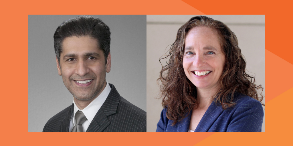 Headshots of Abid R. Qureshi and Dean Risa Goluboff