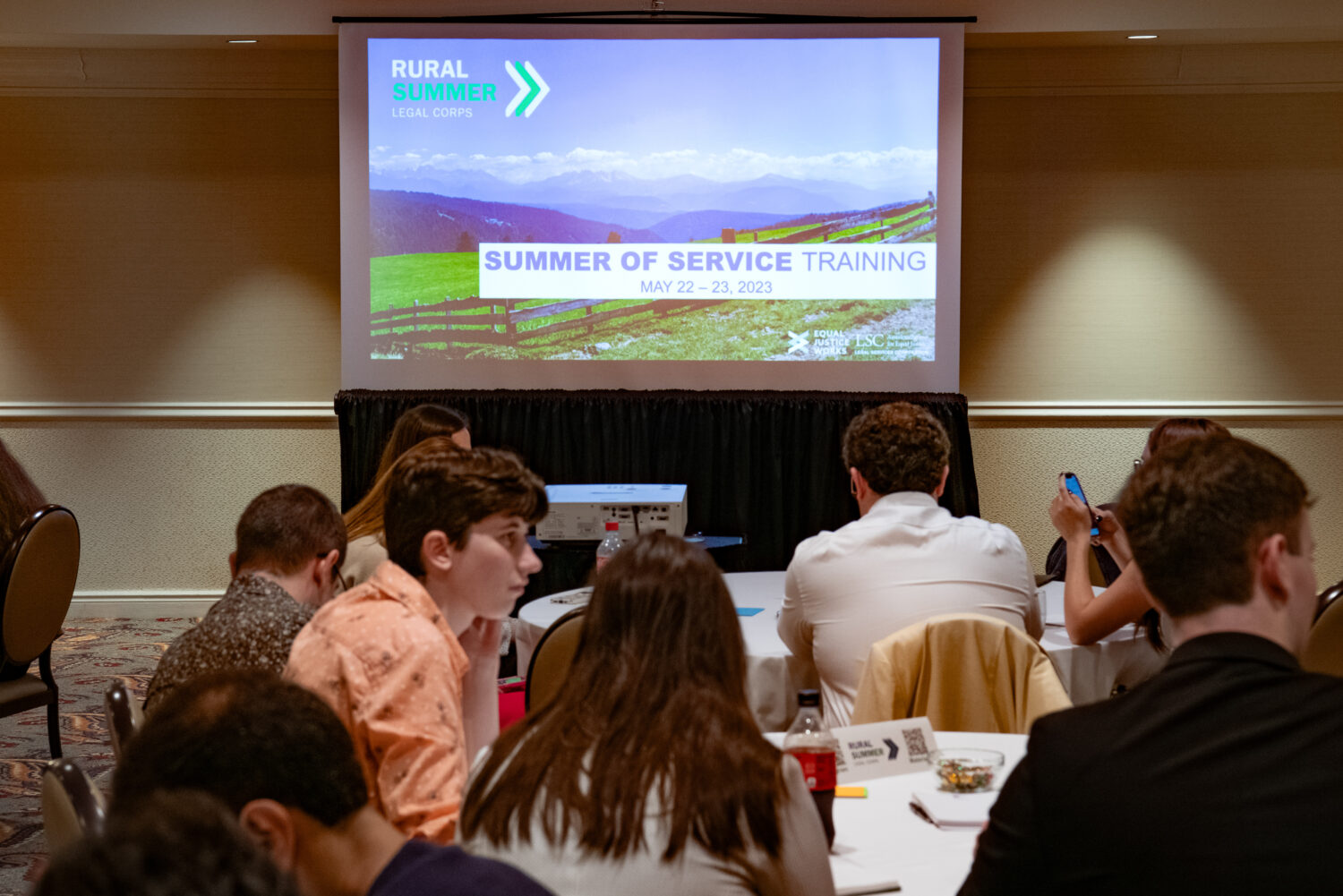 Photo of a group seminar at the 2024 RSLC training event