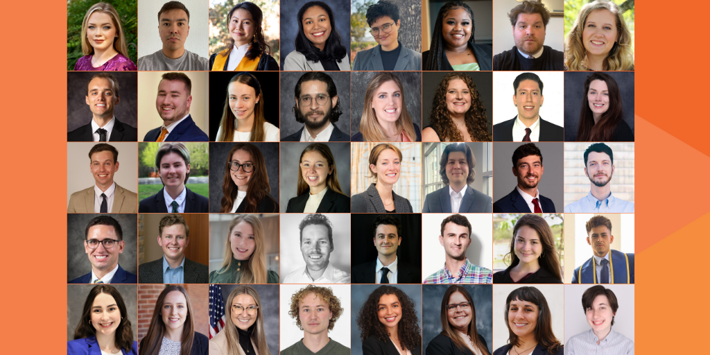 Headshot grid of the 2024 Rural Summer Legal Corps Student Fellows