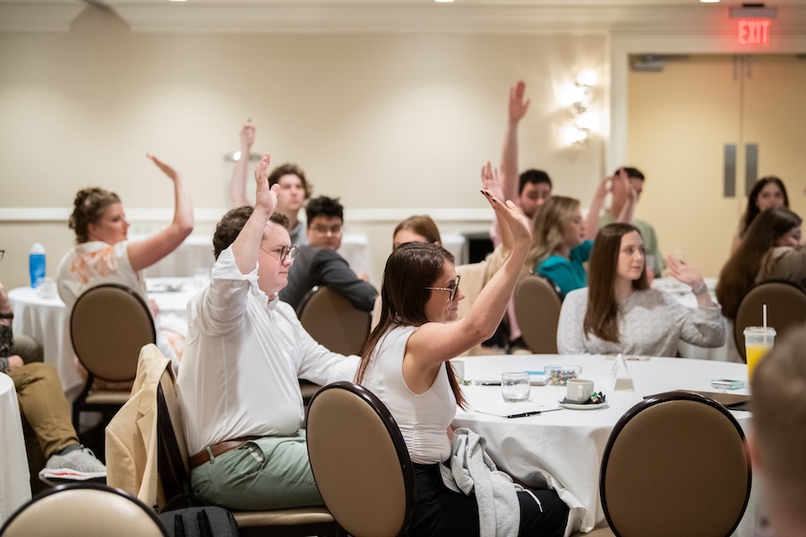 Photo of Student Fellows in a seminar at the 2024 RSLC training event