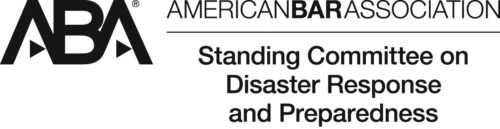 Logo for the American Bar Association Standing Committee on Disaster Response and Preparedness